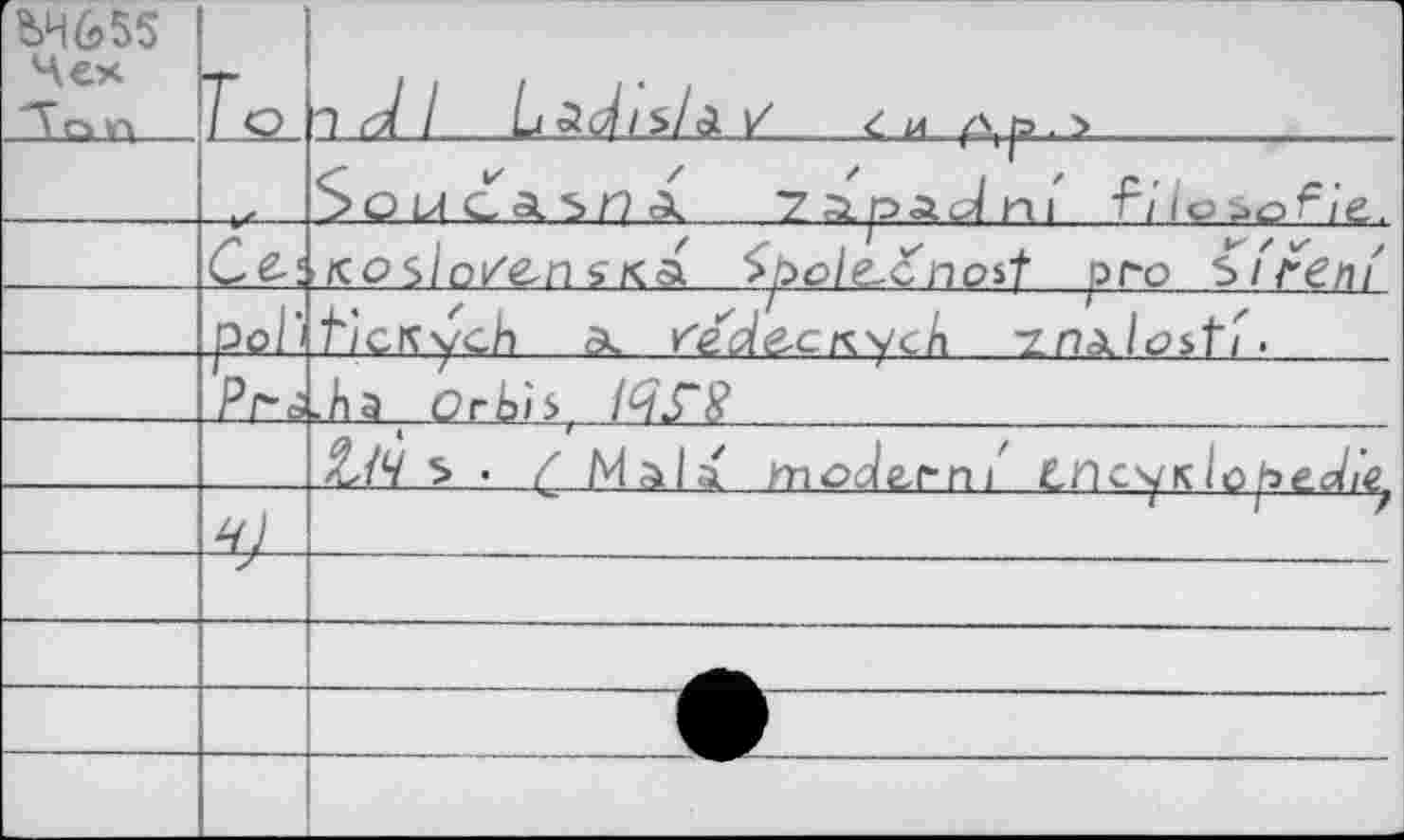 ﻿£>4655 Чех "Тсъ »л	То	"ldi La 'Sü/zs/à V é IA (\ p . >
		SûUCàSnà	f/|p>ofie.
		jcosb/enjKà	noit pro si'reni'
	РоГ>	ticKych ds fed&cK\/cl\ -zn^losti ■
	1 Ppi	Jià. Orbh, I^S'S
		Z-14 5» • Q Mali mode,™/ LHc^kIope.die
		
	У	
		
		
		